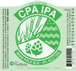 Revival Brewing Co Cpa IPA