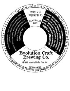 Evolution Craft Brewing Company 666 Imperial India Pale Ale
