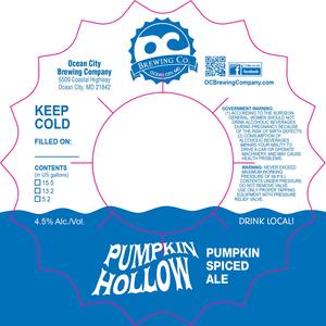 Pumpkin Hollow Spiced Ale February 2015