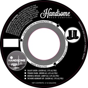 Handsome Beer Company Galaxy Saison February 2015