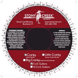 Stony Creek Brewey Cranky February 2015