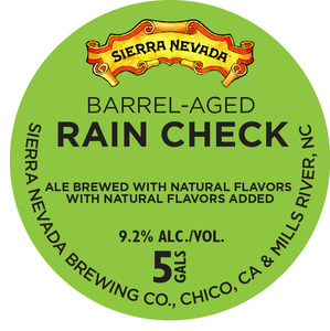 Sierra Nevada Barrel-aged Rain Check February 2015