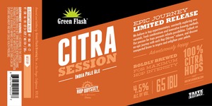 Green Flash Brewing Company Citra Session February 2015