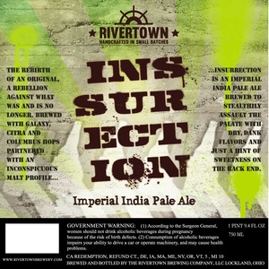 The Rivertown Brewing Company, LLC Insurrection