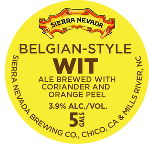 Sierra Nevada Belgian-style Wit February 2015