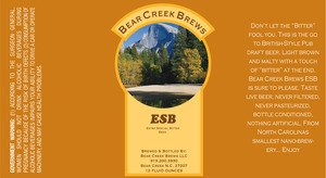 Bear Creek Brews Esb