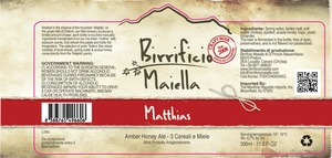 Birrificio Maiella Matthias February 2015