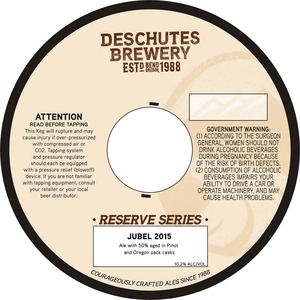 Deschutes Brewery Jubel 2015 February 2015