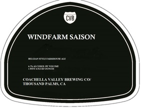 Coachella Valley Brewing Company Windfarm Saison