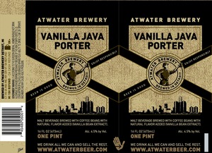 Atwater Brewery Vanilla Java Porter February 2015