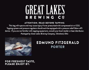 The Great Lakes Brewing Co. Edmund Fitzgerald February 2015