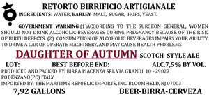 Retorto Birrificio Artiginale Daughter Of Autumn February 2015