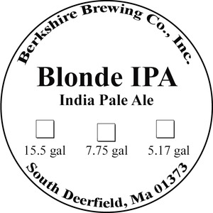 Berkshire Brewing Company Blonde IPA