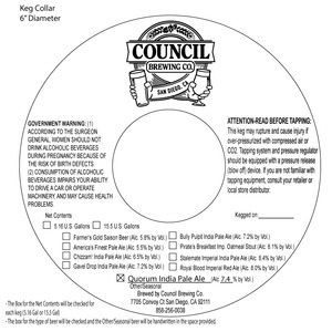 Council Brewing Co. Quorum