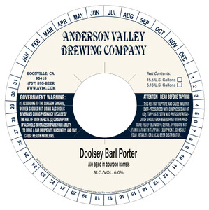 Anderson Valley Brewing Company Doolsey Barl Porter