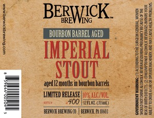 Bourbon Barrel Aged Imperial Stout 