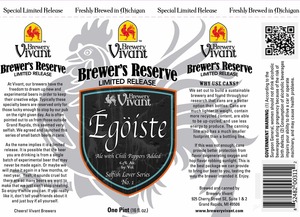 Brewery Vivant Egoiste February 2015