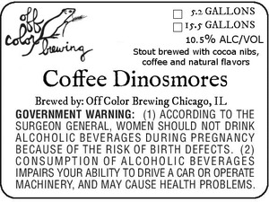 Off Color Brewing Coffee Dinosmores