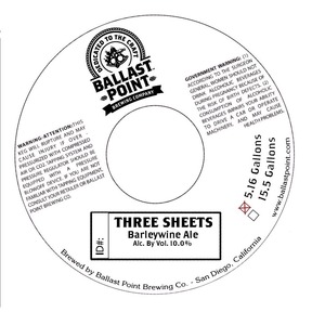 Ballast Point Three Sheets