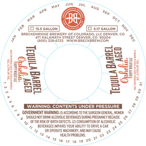 Breckenridge Brewery Tequila Barrel Aged Ophelia Hoppy Wheat