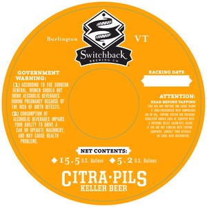 Switchback Citra-pils February 2015