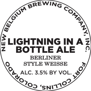 New Belgium Brewing Company, Inc. Lightning In A Bottle