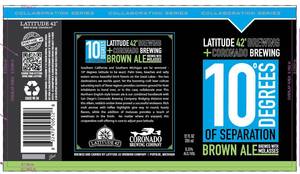 10 Degrees Of Separation Brown Ale 