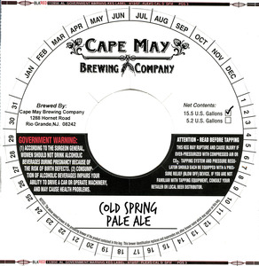 Cold Spring Pale Ale March 2015