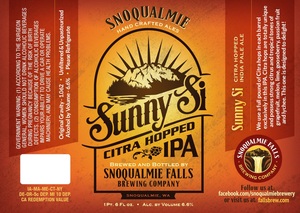 Snoqualmie Falls Brewing Company Sunny Si