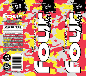 Four Loko Strawberry Lemonade March 2015