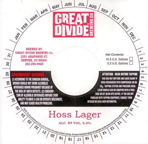 Great Divide Brewing Company Hoss