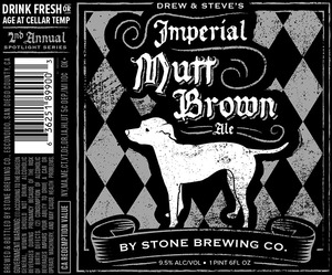Stone Brewing Co Imperial Mutt Brown Ale March 2015