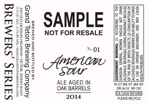 Grand Teton Brewing Company American Sour