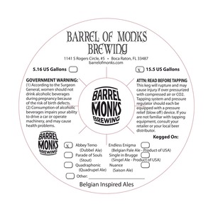 Barrel Of Monks Brewing Abbey Terno