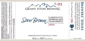 Grand Teton Brewing Company Sour Brown March 2015