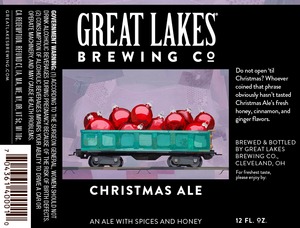 The Great Lakes Brewing Co. Christmas Ale March 2015