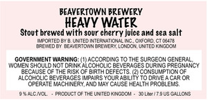 Beavertown Brewery Heavy Water