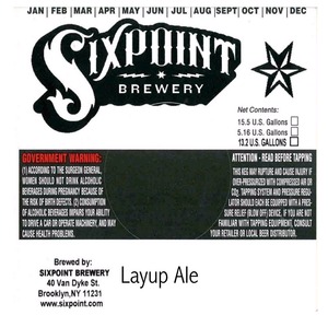 Layup Ale March 2015