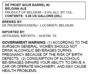 De Proef Sour Barrel #2 March 2015