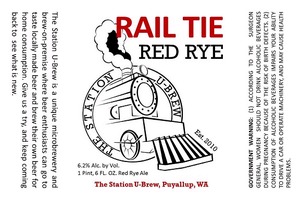 The Station U-brew Rail Tie - Red Rye March 2015