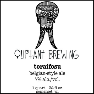 Oliphant Brewing Toraifosu March 2015