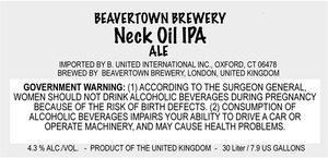 Beavertown Brewery Neck Oil