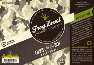 Frog Level Brewing Company Lily's Cream Ale