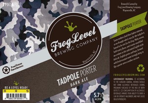Frog Level Brewing Company Tadpole Porter
