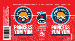 Denver Beer Co Princess Yum Yum Raspberry