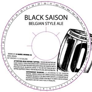 10 Barrel Brewing Co. Black Saison