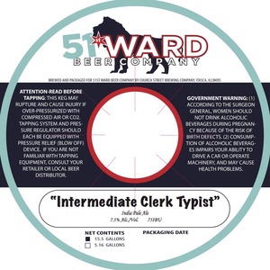 51st Ward Intermediate Clerk Typist March 2015