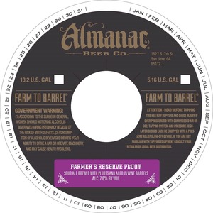 Almanac Beer Co. Farmer's Reserve Pluot