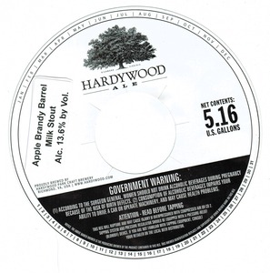 Hardywood Apple Brandy Barrel Milk Stout