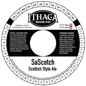 Ithaca Beer Company Sascotch March 2015